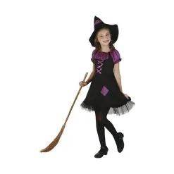 Déguisement Noir Et Violet De Petite Sorcière