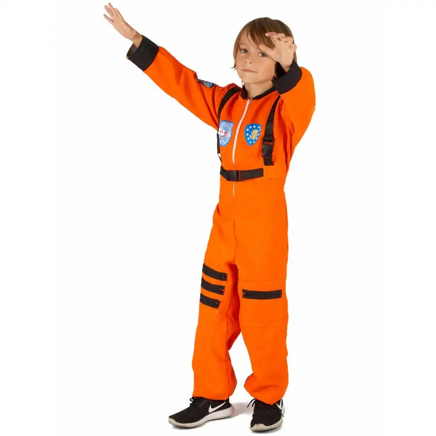 Déguisement Orange D'astronaute Pour Enfant 2 Déguisement Orange D'astronaute Pour Enfant – Image 2