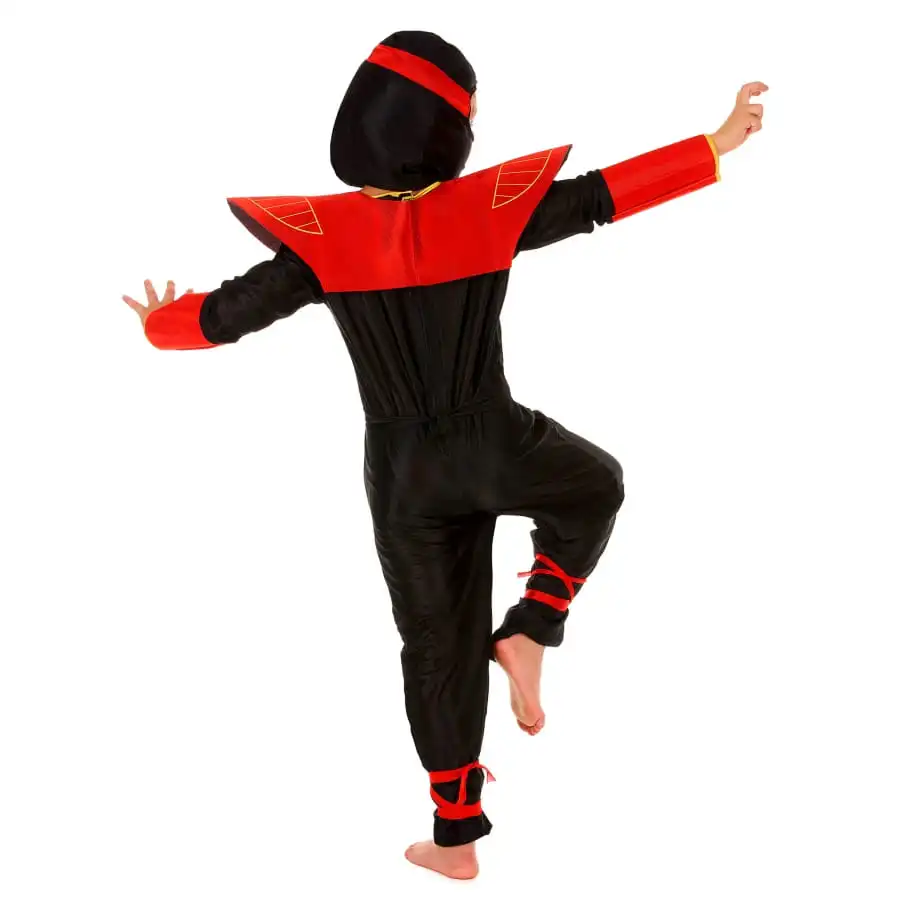 Déguisement Petit Ninja Rouge Avec Larges épaules 3 Déguisement Petit Ninja Rouge Avec Larges épaules – Image 3