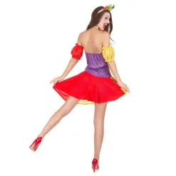 Déguisement Robe Colorée Courte De Clown -Camouflage Soldes Boutique Deguisement robe coloree courte de clown 31292