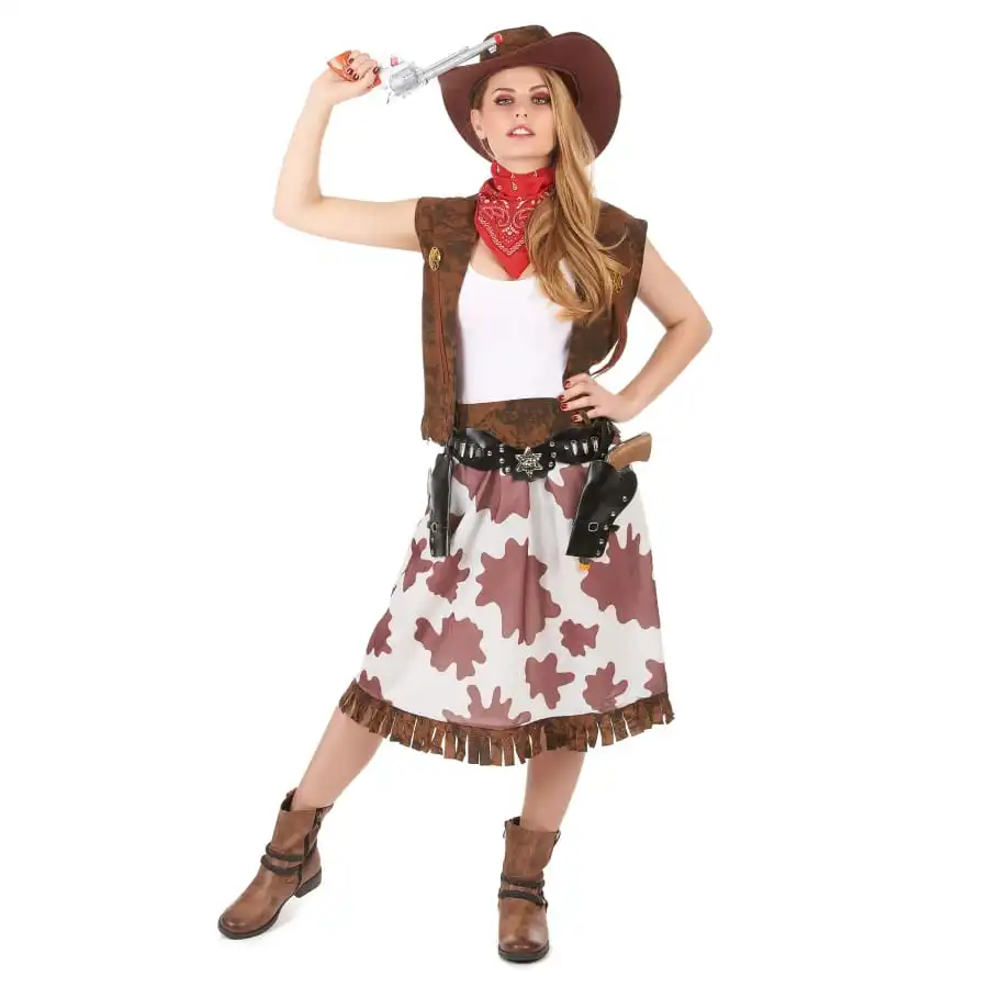 Déguisement Robe De Cowgirl Vachette 1 Déguisement Robe De Cowgirl Vachette