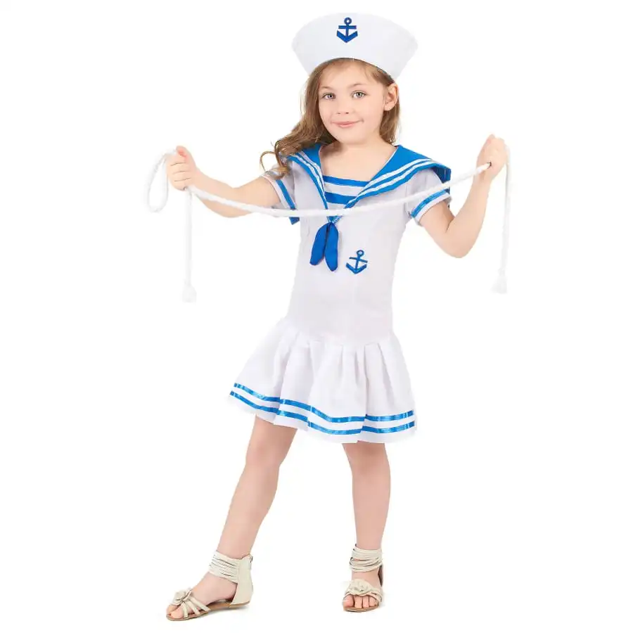 Déguisement Robe De Marin Pour Petite Fille 2 Déguisement Robe De Marin Pour Petite Fille – Image 2