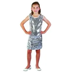 Déguisement Robe Disco Argentée Pour Enfant 7 Déguisement Robe Disco Argentée Pour Enfant -Camouflage Soldes Boutique Deguisement robe disco argentee pour enfant 21413