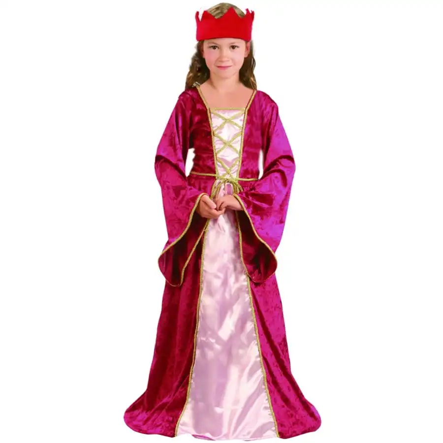 Déguisement Robe Médiévale Rose Pour Fille 4 Déguisement Robe Médiévale Rose Pour Fille – Image 4