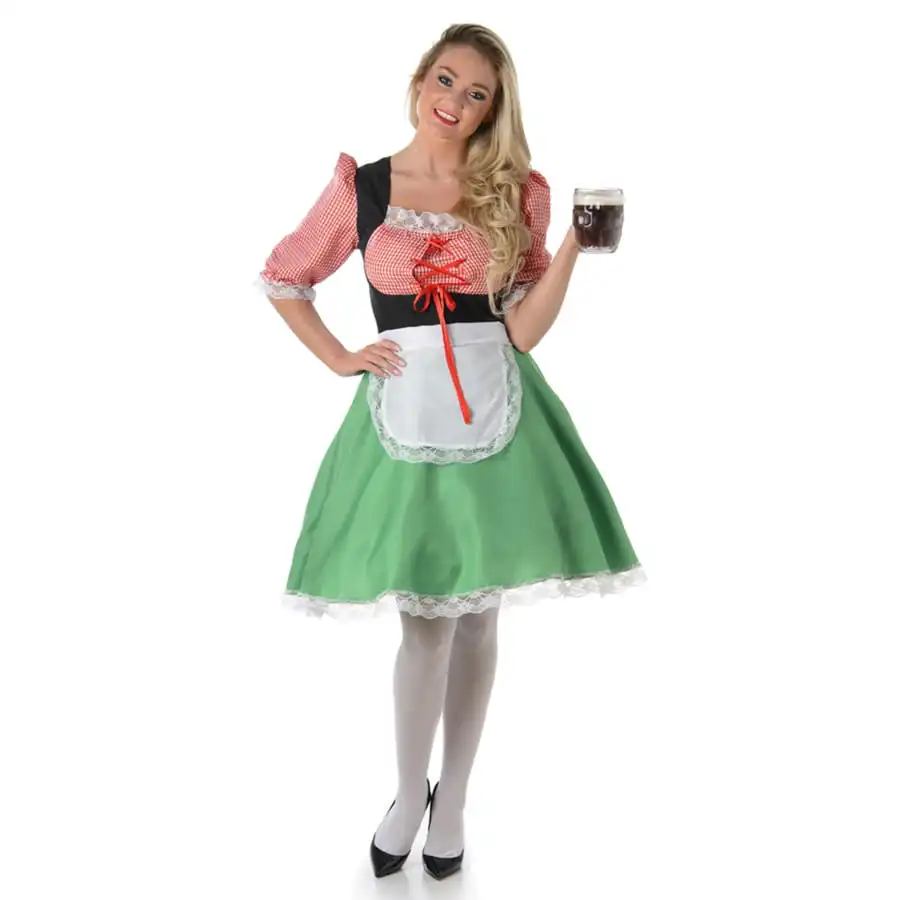 Déguisement Robe Verte De Bavaroise 4 Déguisement Robe Verte De Bavaroise – Image 4