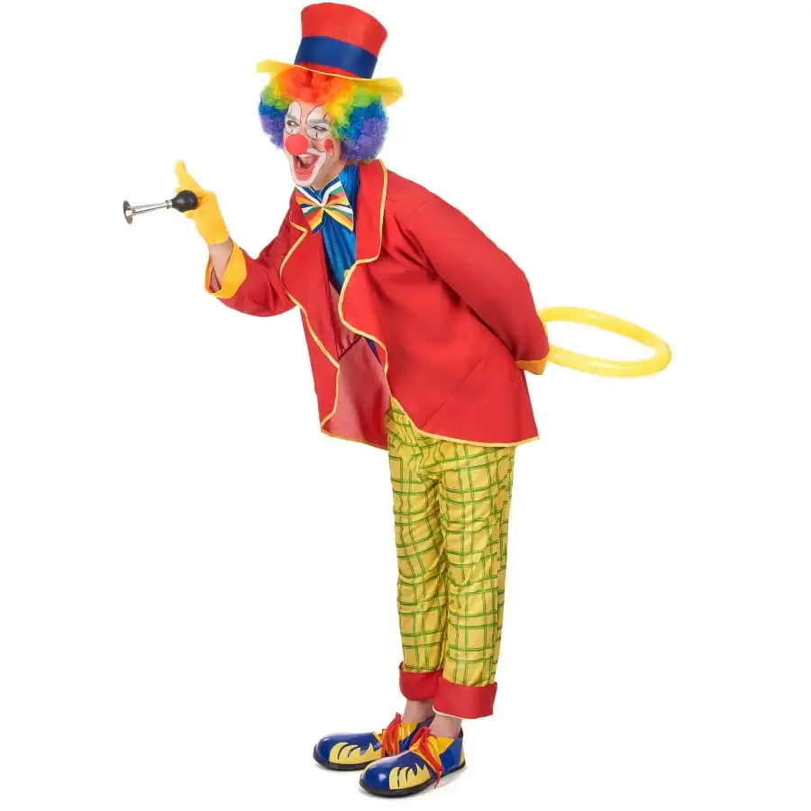 Déguisement Rouge Et Jaune De Clown 2 Déguisement Rouge Et Jaune De Clown – Image 2