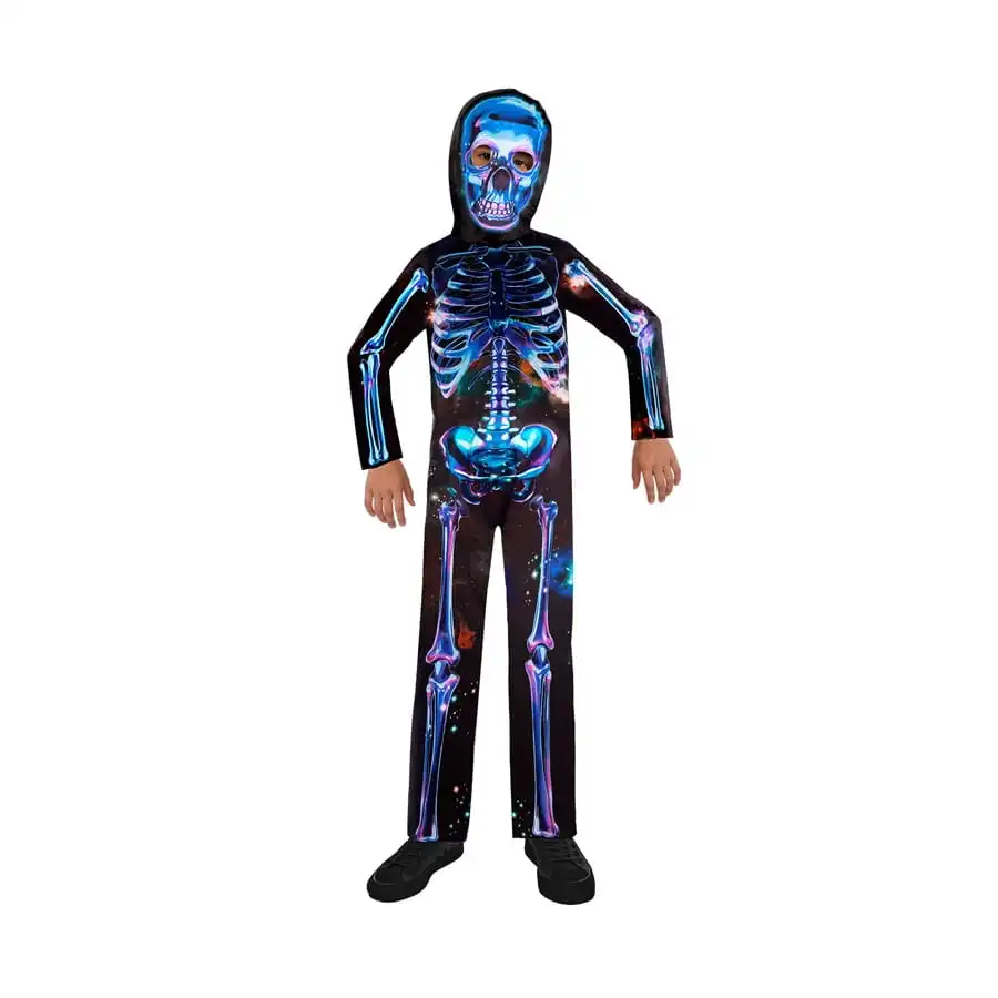 Déguisement Squelette Néon Recyclé Pour Enfant 1 Déguisement Squelette Néon Recyclé Pour Enfant