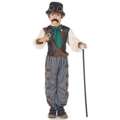 Déguisement Steampunk Pour Enfant, Pantalon Ligné