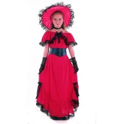 Déguisemet Robe Rouge De Scarlett Pour Enfant