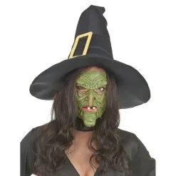 Demi Masque Vert D'horrible Sorcière