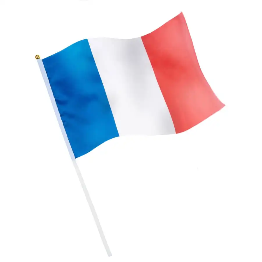 Drapeau France De Supporter, 30x46 Cm 1 Drapeau France De Supporter, 30x46 Cm