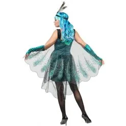 Elégante Robe Paon Avec Voile Pour Femme -Camouflage Soldes Boutique Elegante robe paon avec voile pour femme 61166