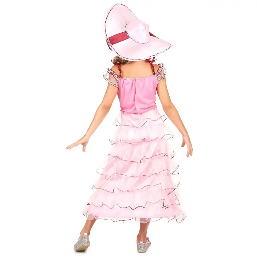 Elegante Robe Rose Ancienne Pour Petite Fille 3 Elegante Robe Rose Ancienne Pour Petite Fille – Image 3