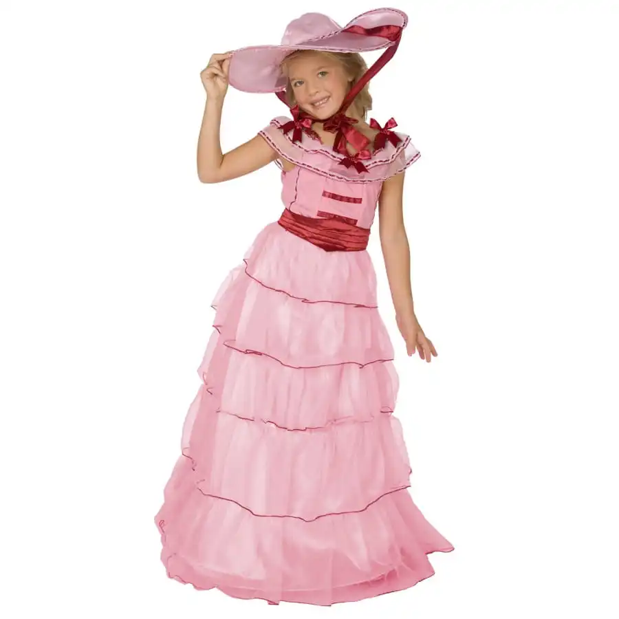 Elegante Robe Rose Ancienne Pour Petite Fille 4 Elegante Robe Rose Ancienne Pour Petite Fille – Image 4