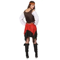 Ensemble Piratesse Avec Corset Marron -Camouflage Soldes Boutique Ensemble piratesse avec corset marron 13717