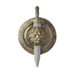 Epée Et Bouclier De Gladiateur Bronze