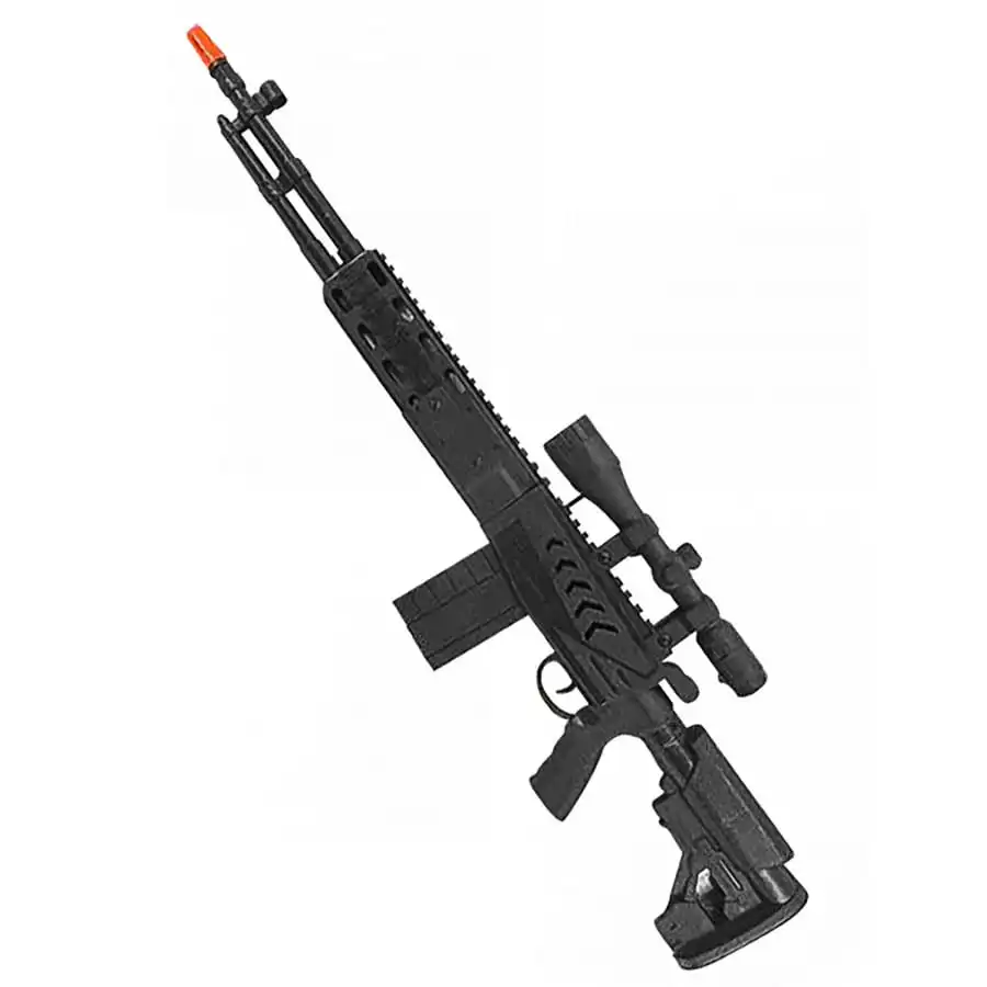 Fausse Mitraillette Noire Longue 1 Fausse Mitraillette Noire Longue
