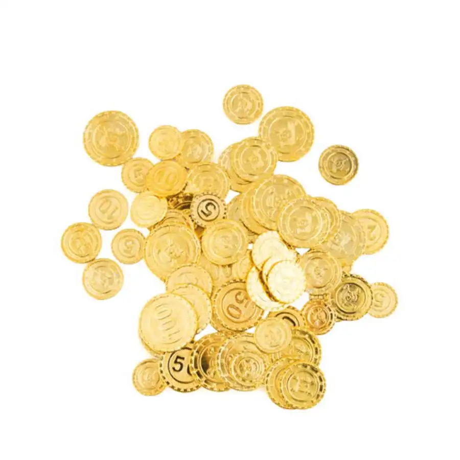 Fausse Monnaie Dorée De Pirate 1 Fausse Monnaie Dorée De Pirate
