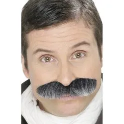 Fausses Moustaches Grises De Militaire