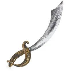 Déguisement 4 Pièces De Pirate Pour Enfant -Camouflage Soldes Boutique Faux sabre de pirate pour enfant effet metal 22