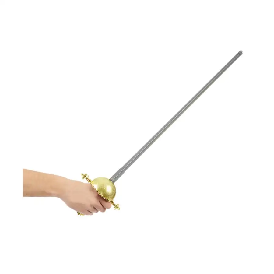 Fleuret Avec Manche Doré, En Plastique 2 Fleuret Avec Manche Doré, En Plastique – Image 2