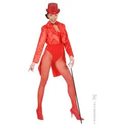 Frac De Cabaret En Satin Rouge