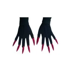 Gant De Monstres Avec De Long Ongles Rouges