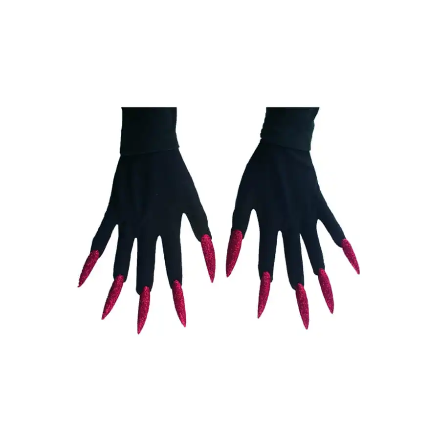 Gant De Monstres Avec De Long Ongles Rouges 1 Gant De Monstres Avec De Long Ongles Rouges
