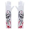 Gants Blancs Imprimé Zombie Infirmier Et Sang