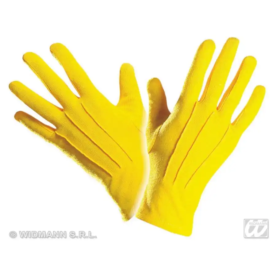 Gants Jaunes En Polyester De Qualité Supérieure 1 Gants Jaunes En Polyester De Qualité Supérieure
