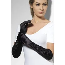 Gants Long Noir Femme Séductrice -Camouflage Soldes Boutique Gants long noir femme seductrice 2