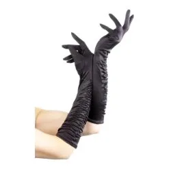 Gants Long Noir Femme Séductrice
