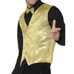 Gilet à Sequins Doré 5 Gilet à Sequins Doré -Camouflage Soldes Boutique Gilet a sequins dore 2 26