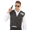 Gilet Noir FBI Pour Homme