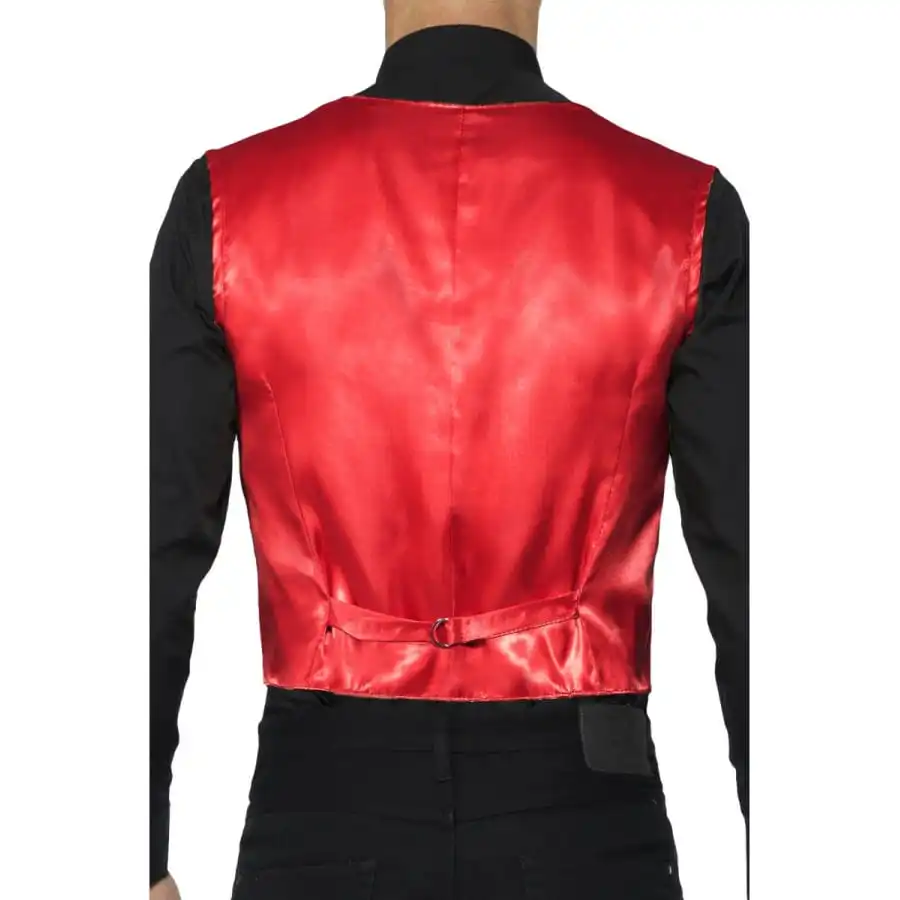Gilet Rouge à Sequins Pour Homme 2 Gilet Rouge à Sequins Pour Homme – Image 2