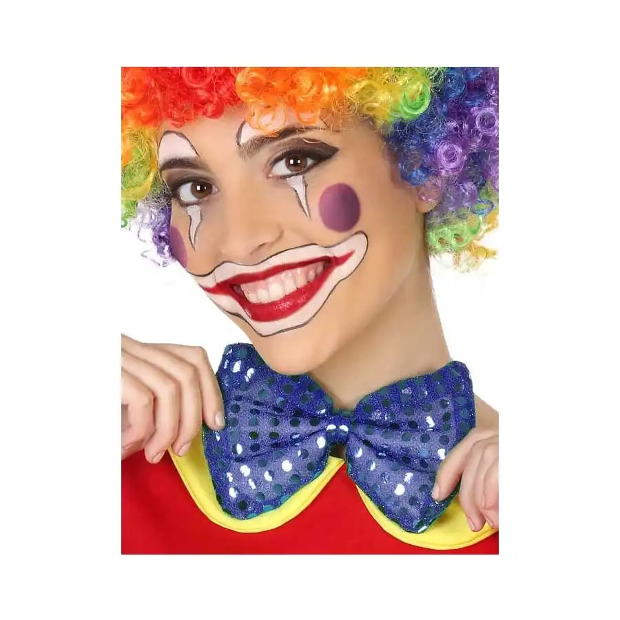 Grand Noeud Papillon Bleu Pailleté 1 Grand Noeud Papillon Bleu Pailleté