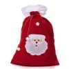 Hotte Rouge Imprimé Tête Du Père Noël