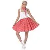 Jupe Années 50 Rouge à Pois Et Bandana