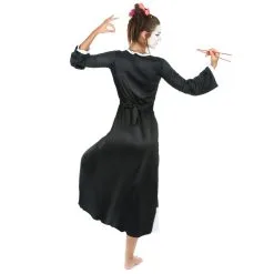 Kimono De Geisha Noir Pour Femme -Camouflage Soldes Boutique Kimono de geisha noir pour femme 15216