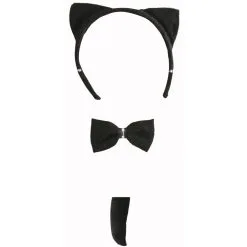 Kit D'accessoires Chat Noir Pour Femme
