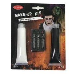 Kit Pour Grimage De Halloween Blanc Noir