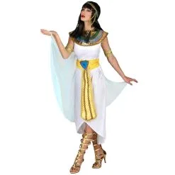 Long Déguisement D'égyptienne Blanc Et Doré 11 Long Déguisement D'égyptienne Blanc Et Doré -Camouflage Soldes Boutique Long deguisement d egyptienne blanc et dore 517