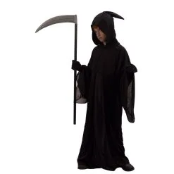 Long Déguisement De La Mort Noir Uni Pour Enfant