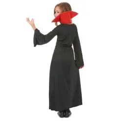 Long Déguisement Rouge Noir De Petite Vampiresse -Camouflage Soldes Boutique Long deguisement rouge noir de petite vampiresse 16686