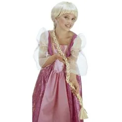 Longue De Perruque Blonde Avec Tresse Pour Enfant