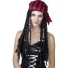 Longue Perruque De Femme Pirate Avec Bandana