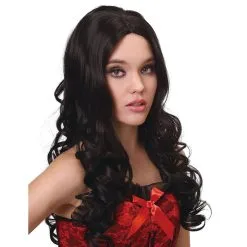 Longue Perruque Noire Bouclée, Luxe 7 Longue Perruque Noire Bouclée, Luxe -Camouflage Soldes Boutique Longue perruque noire bouclee luxe 29478