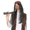 Longue Perruque Noire De Pirate