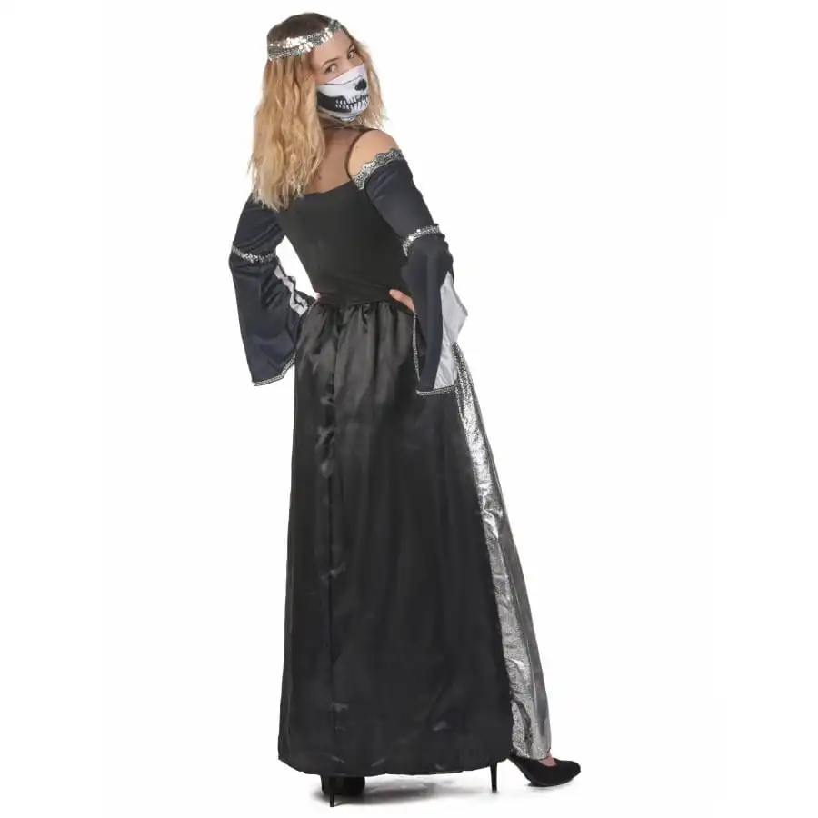 Longue Robe Au Torse Squelette Pour Femme 4 Longue Robe Au Torse Squelette Pour Femme – Image 4