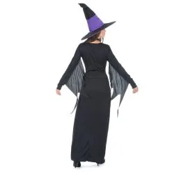 Longue Robe Noir Violet De Sorcière -Camouflage Soldes Boutique Longue robe noir violet de sorciere 16642